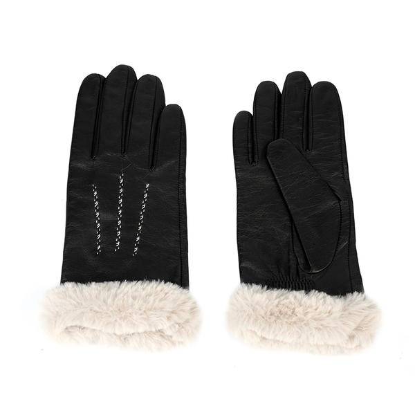 Sustainable material women leather gloves AW2022-3